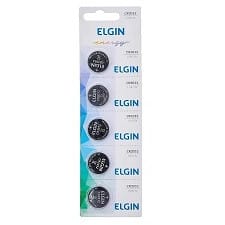 5 Baterias Moeda Elgin Cr2032